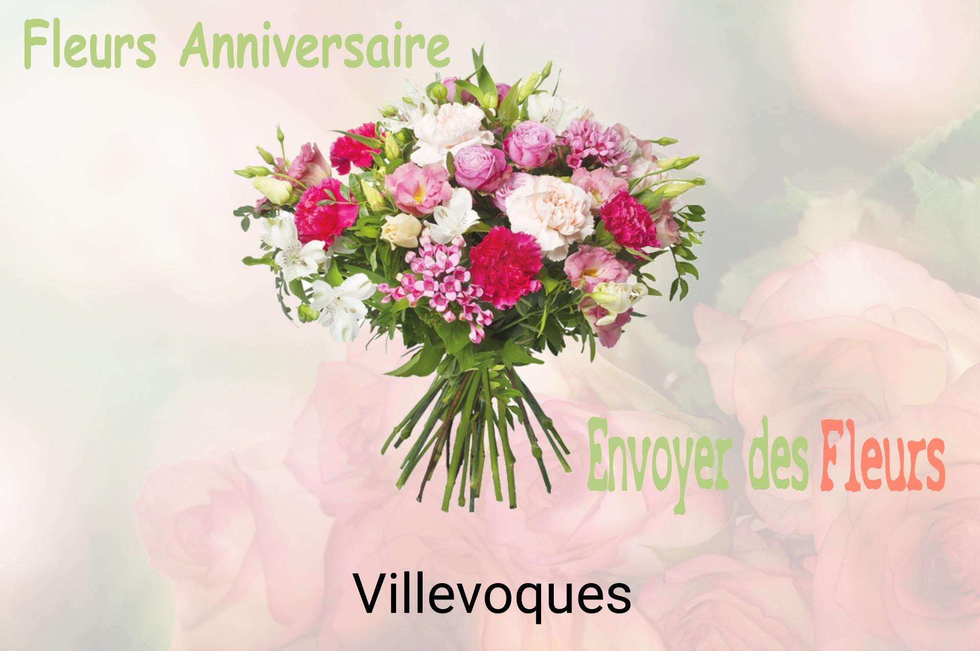 Bouquet de fleurs d’anniversaire livré à Villevoques